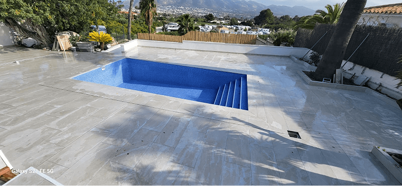 Pool after complete renovation in Altea