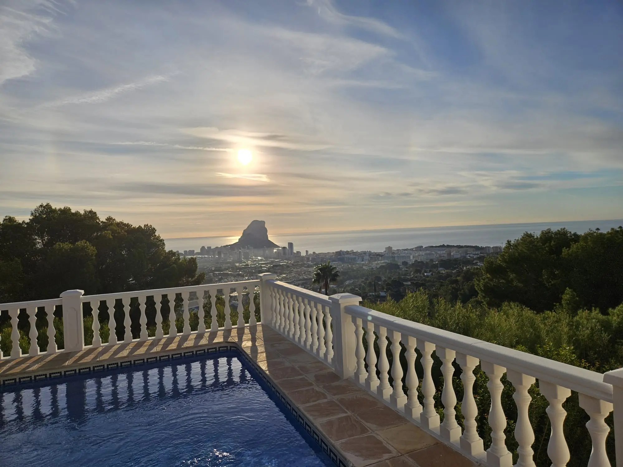 Pool renovation process with new waterproofing in Altea